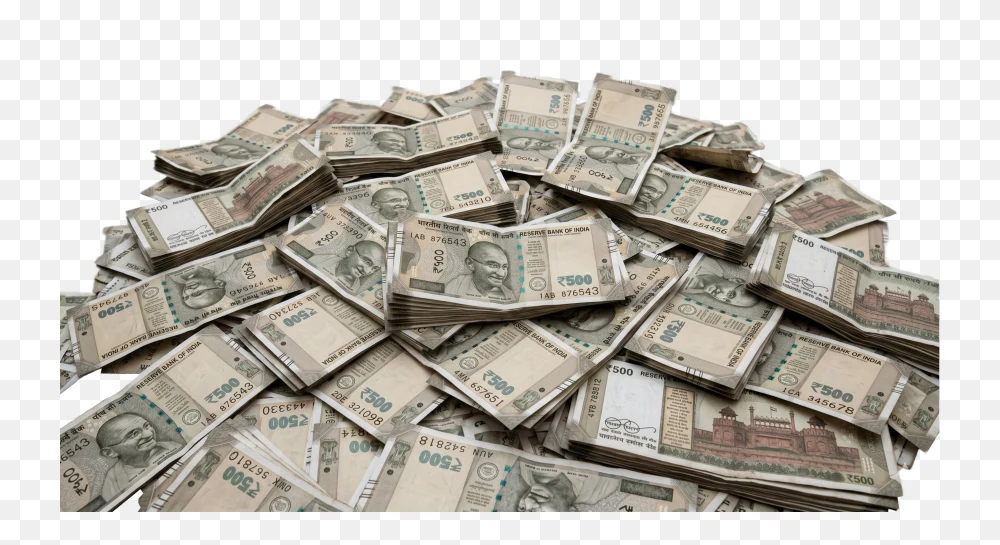 Indian Money PNG - Transparent Pile of 500 Rupee Notes  Transparent Background
