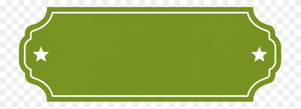 Banner Sticker Png – Green Label Badge Transparent Background  Transparent Background