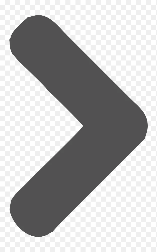 Rounded Right Arrow Icon - Dark Gray Chevron PNG Transparent Background