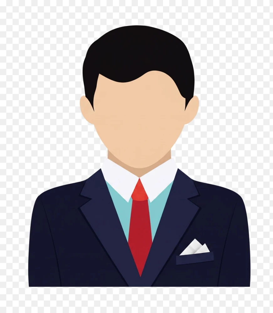 Faceless Corporate Businessman Avatar Icon PNG  Transparent Background
