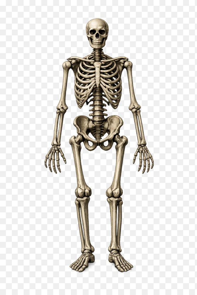 Full Body Human Skeleton Model Transparent PNG  Transparent Background