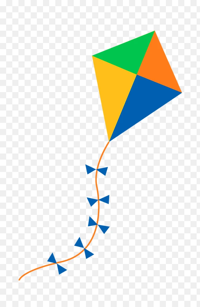Colorful Kite PNG Transparent Background  Transparent Background