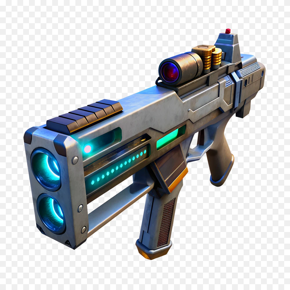 Futuristic Sci-Fi Weapon Transparent Background PNG Transparent Background