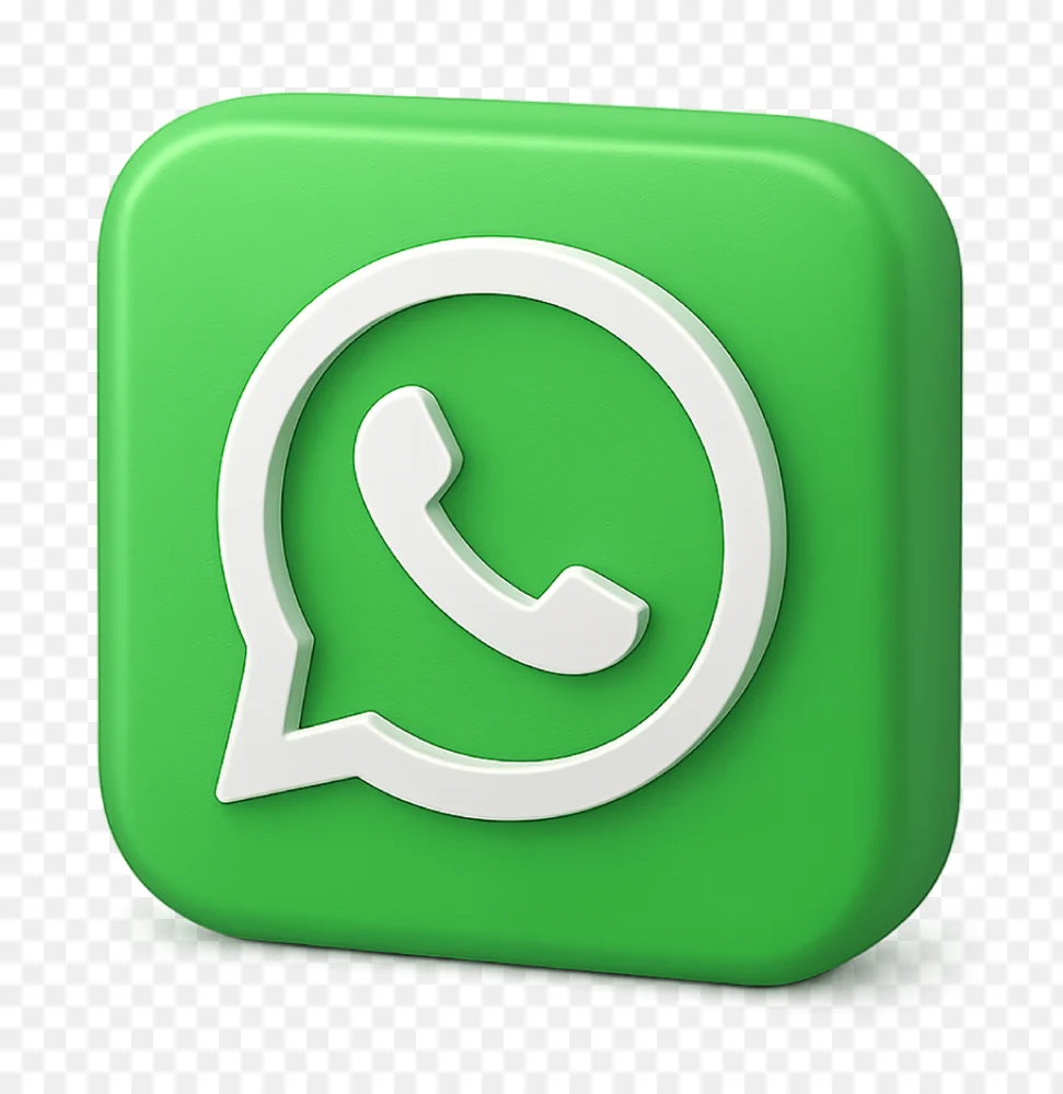 WhatsApp 3D Transparent Background PNG  Transparent Background