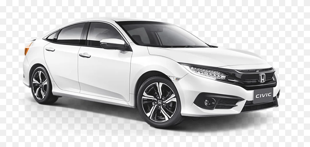 White Honda Civic Transparent Background PNG Transparent Background