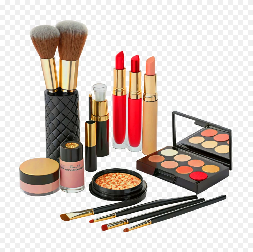 Cosmetics Makeup Kit Transparent Background PNG  Transparent Background