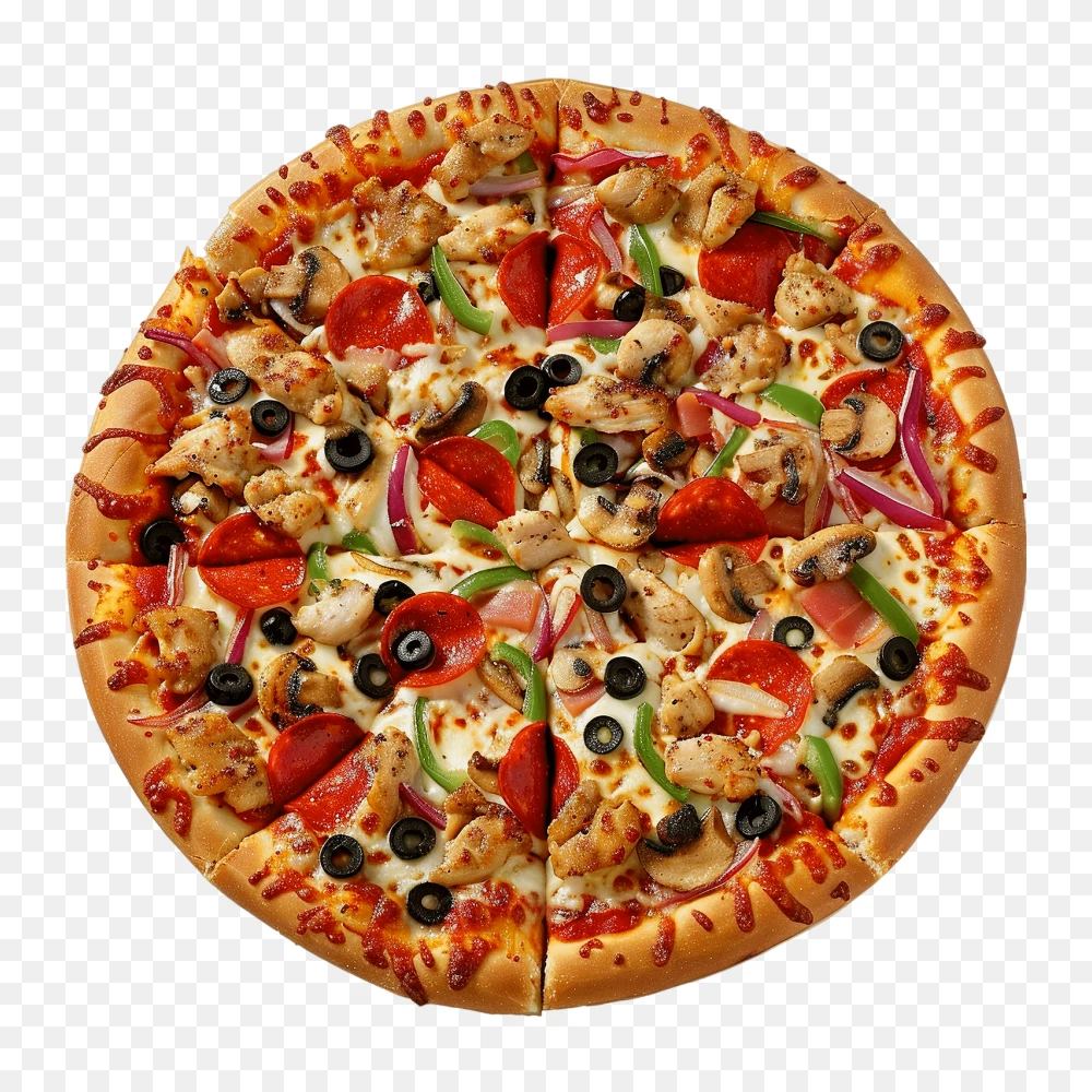 Delicious Pepperoni Pizza PNG Transparent Background  Transparent Background