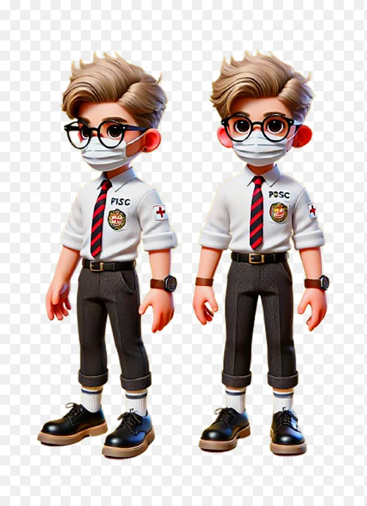 Student Character 3D PNG Transparent Background  Transparent Background