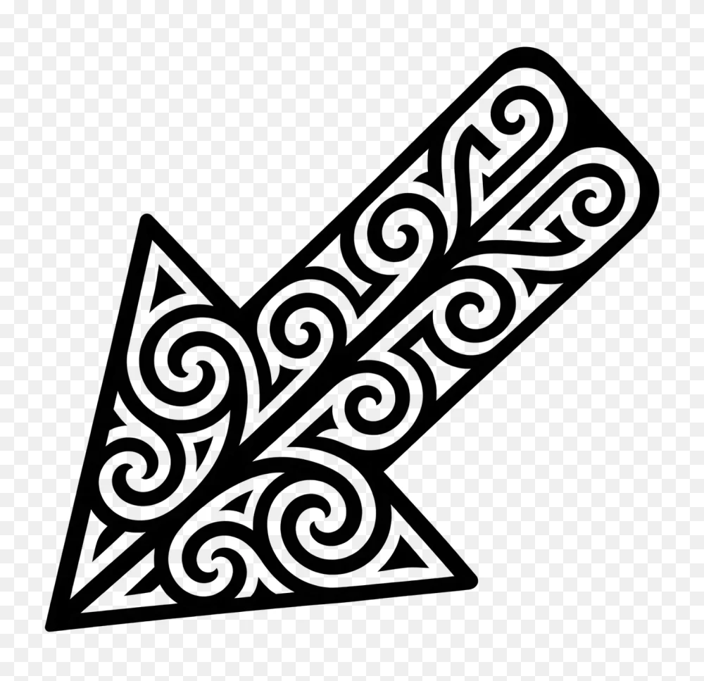 Solid Black Arrow Down Transparent Background PNG  Transparent Background