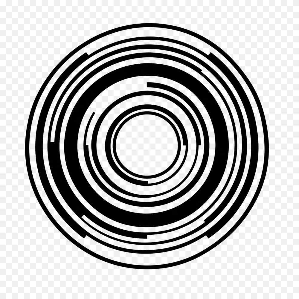 Abstract Concentric Circles Transparent Background PNG  Transparent Background