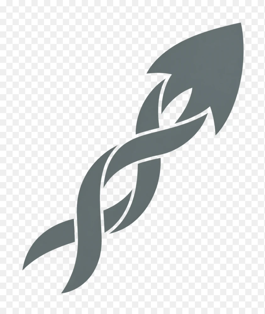 Abstract Interwoven Arrow Shape Transparent PNG Illustration  Transparent Background