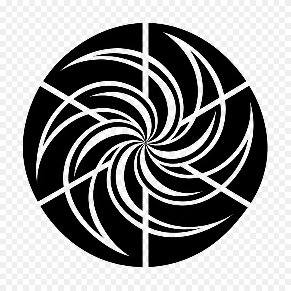 Black and White Swirl Transparent Background PNG  Transparent Background