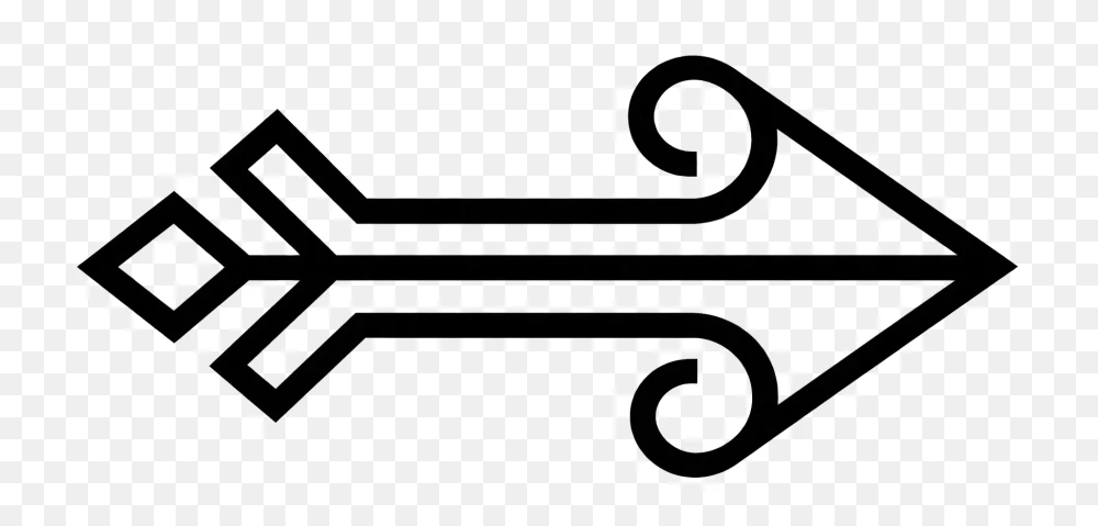 Black Decorative Arrow Vector PNG Transparent Background  Transparent Background