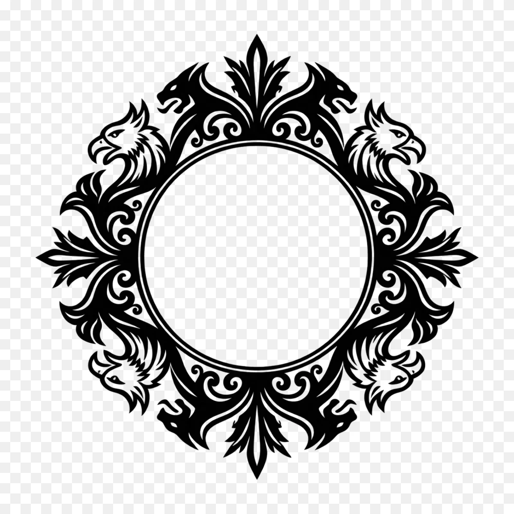Black Griffin Crest Transparent Background PNG  Transparent Background
