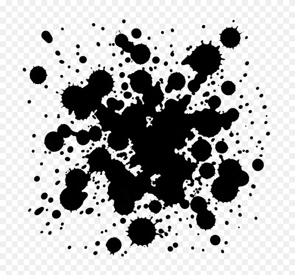 Black Paint Splatter PNG Transparent Background  Transparent Background