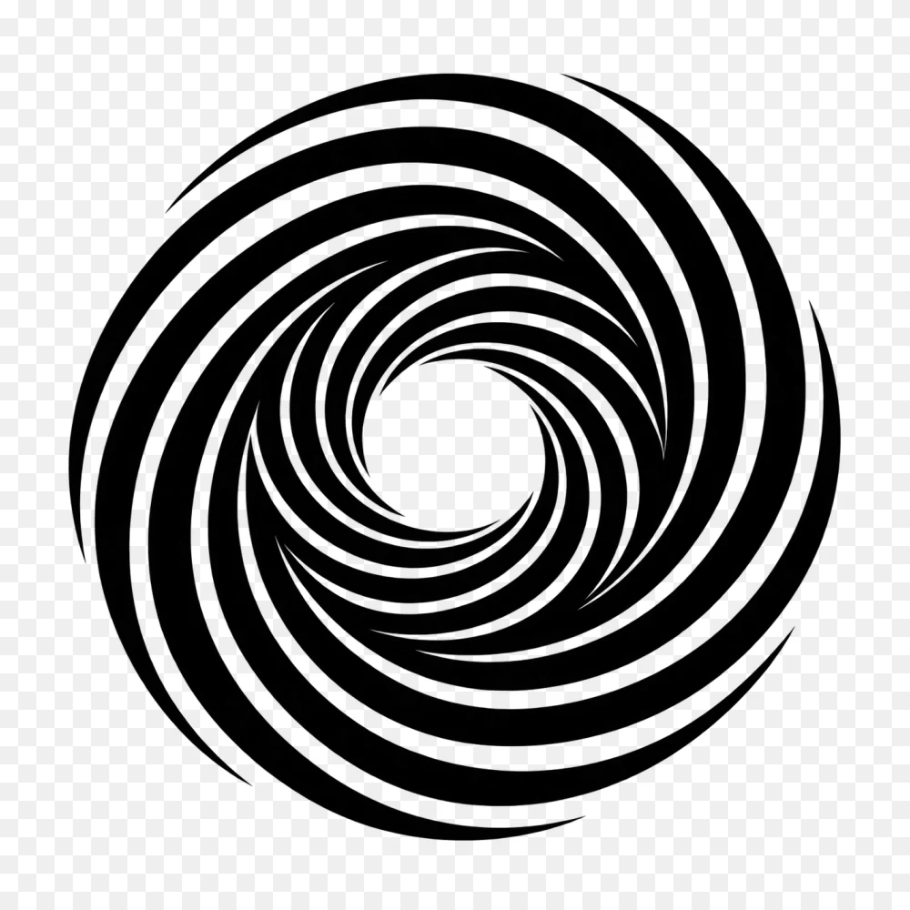 Black Swirl Vortex Transparent Background PNG  Transparent Background