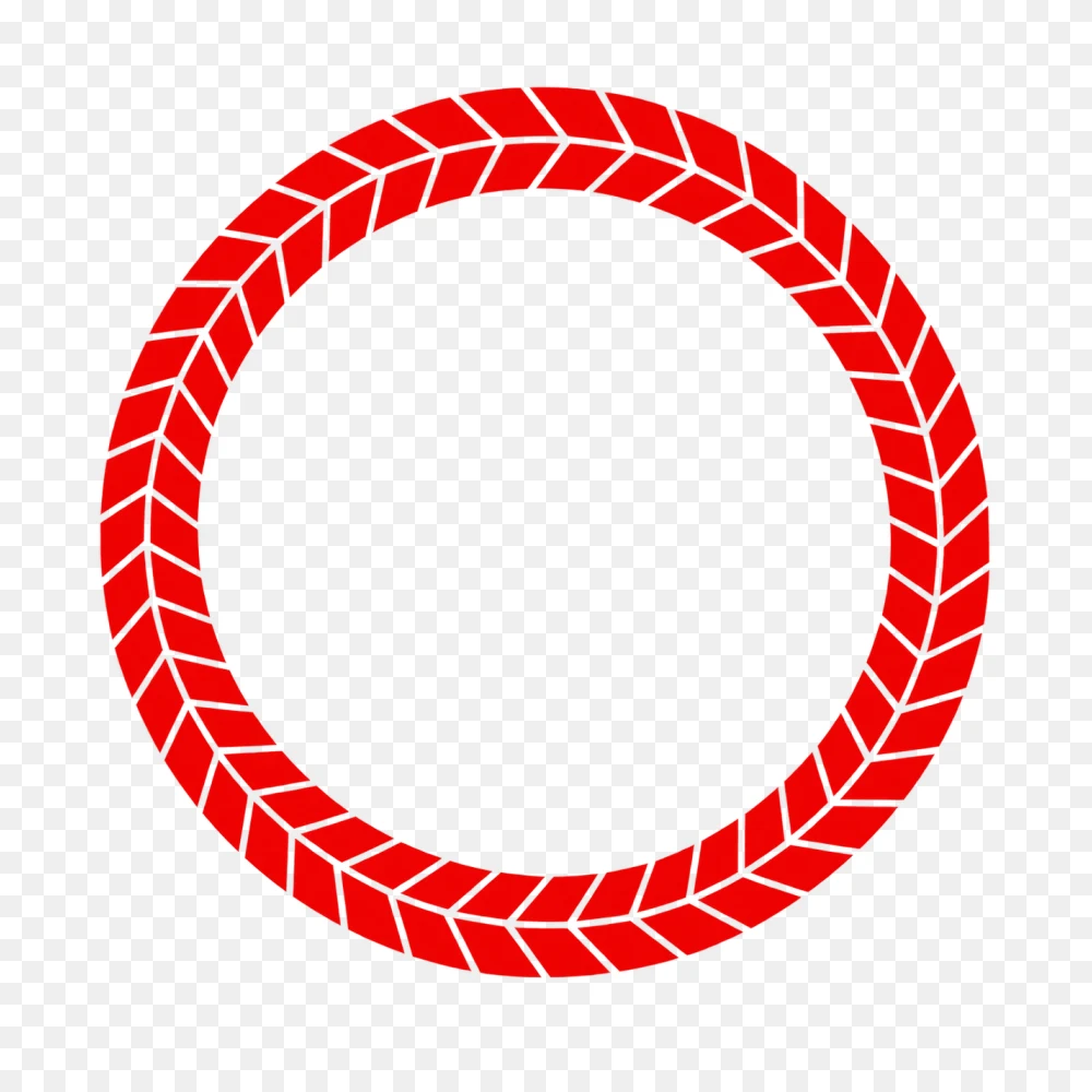 Bold Red Circular Frame Transparent PNG  Transparent Background