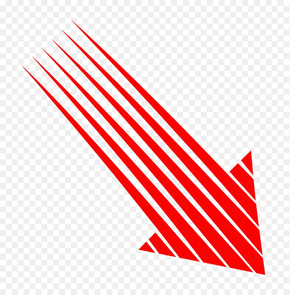 Bold Red Directional Arrow Transparent PNG Graphic  Transparent Background