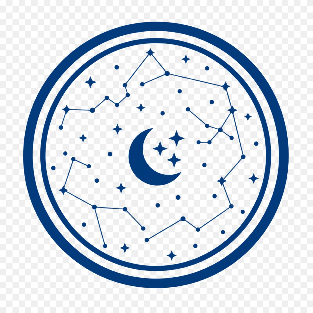Celestial Constellation Moon PNG Transparent Background  Transparent Background