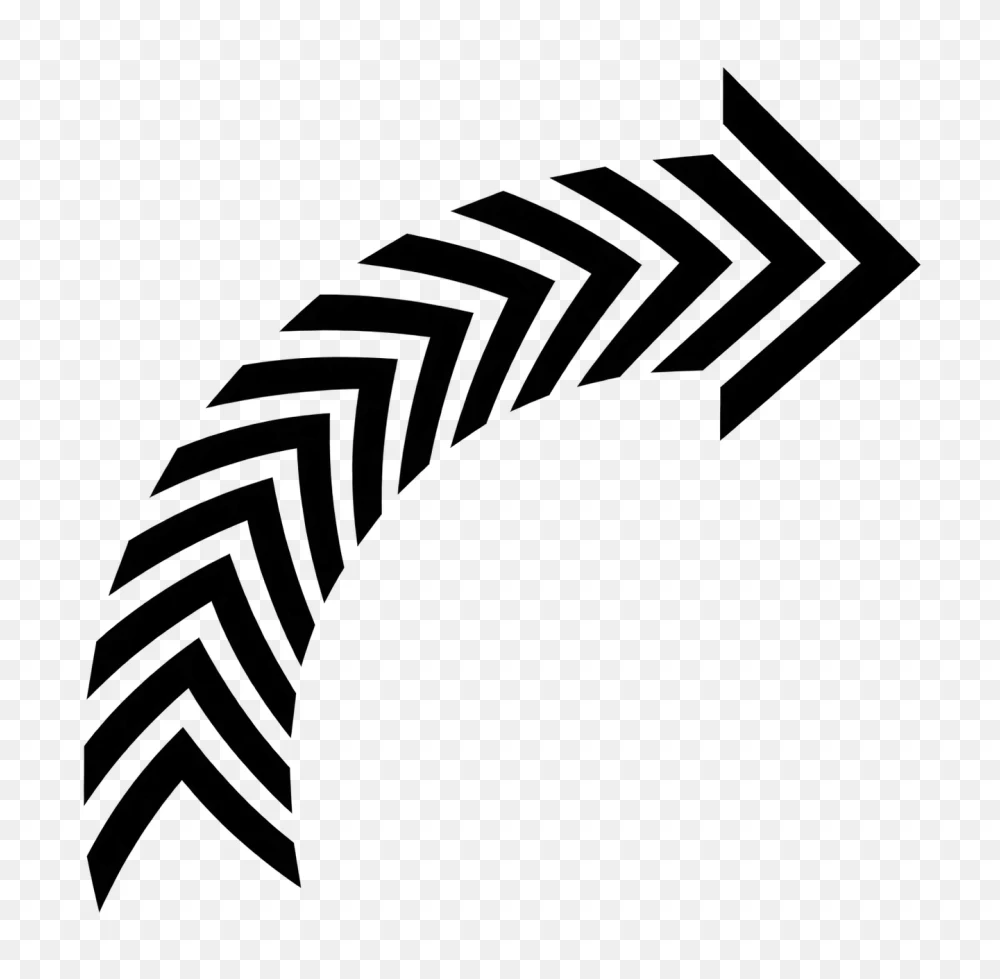 Curved Arrow Transparent Background PNG  Transparent Background