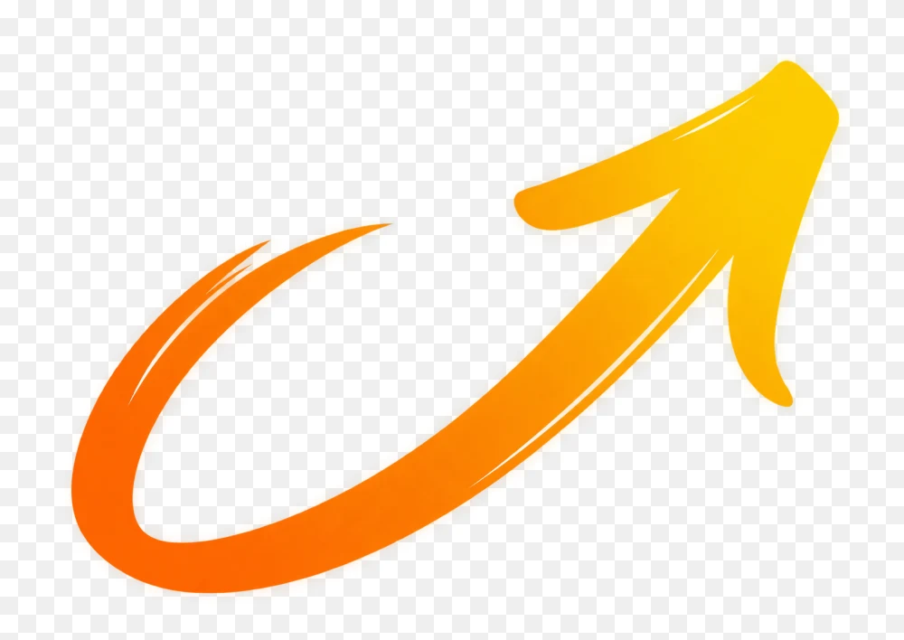 Curved Yellow Arrow Motion Transparent PNG  Transparent Background