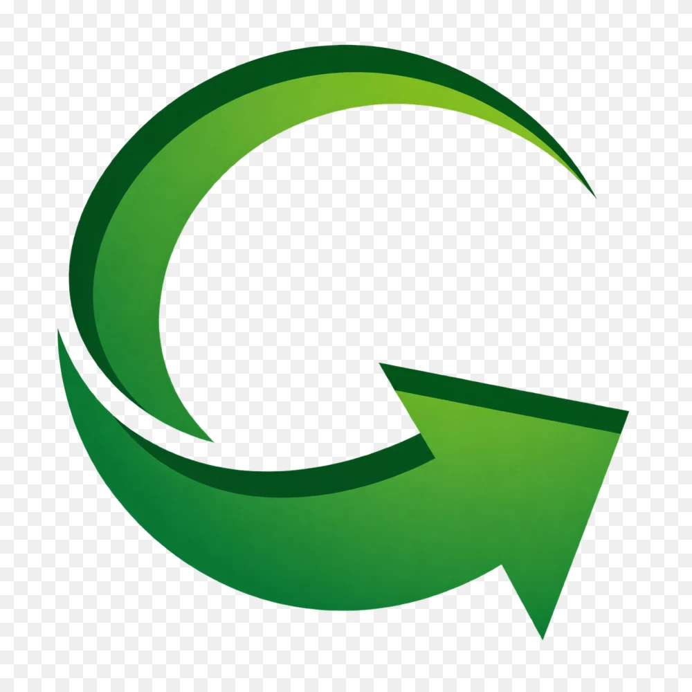 Green Circular Arrow Loop Symbol Transparent PNG  Transparent Background