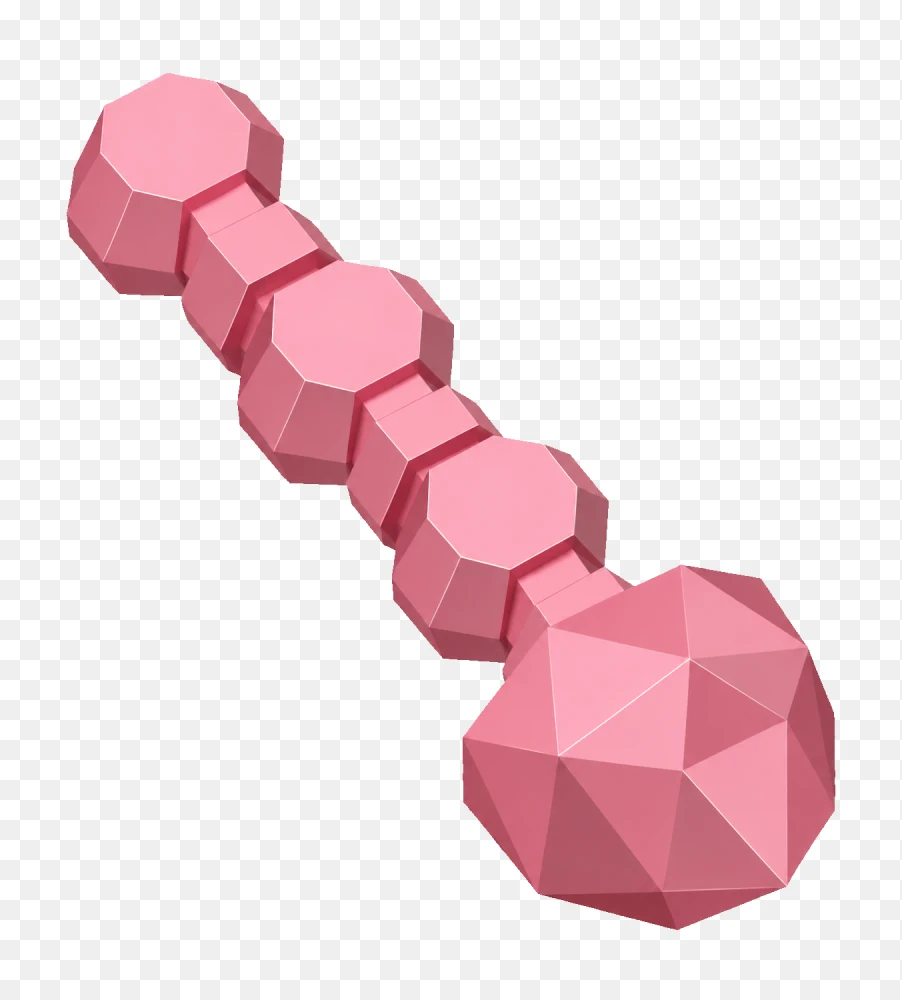 Pink Geometric Dumbbell PNG Transparent Background  Transparent Background