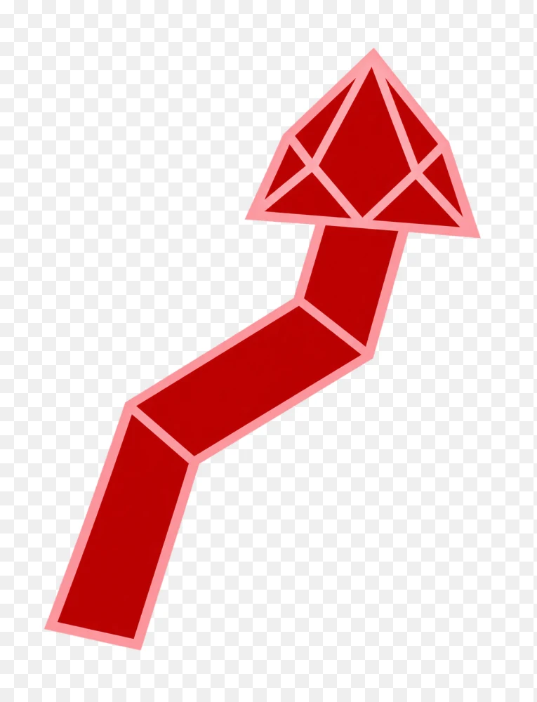 Red Crystal Gemstone Arrow Transparent PNG  Transparent Background