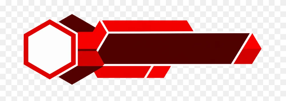Red Lower Third Banner Transparent Background PNG  Transparent Background