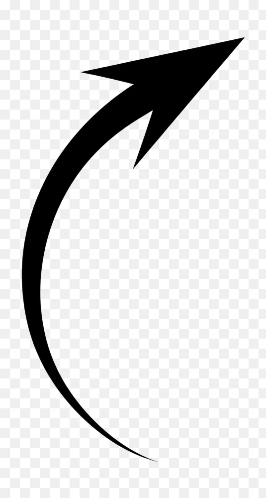 Solid Black Arrow Stock Graphic PNG  Transparent Background