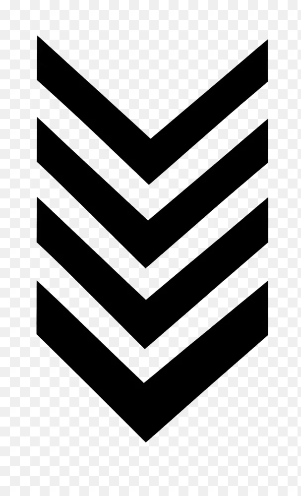 Stacked Chevron Downward Arrows Transparent background png  Transparent Background