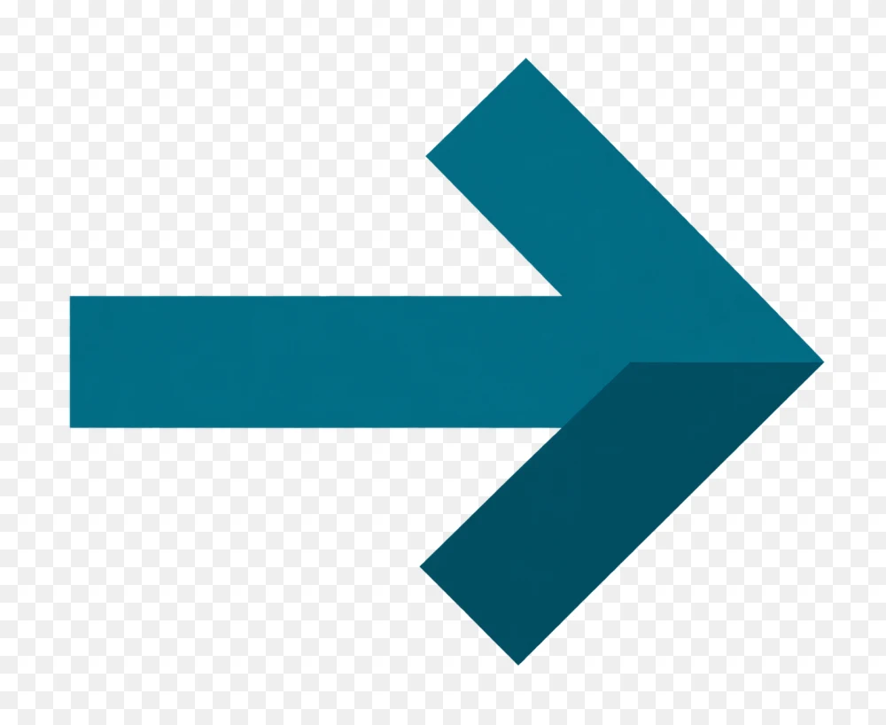 Teal Right Direction Arrow Transparent PNG Graphic  Transparent Background