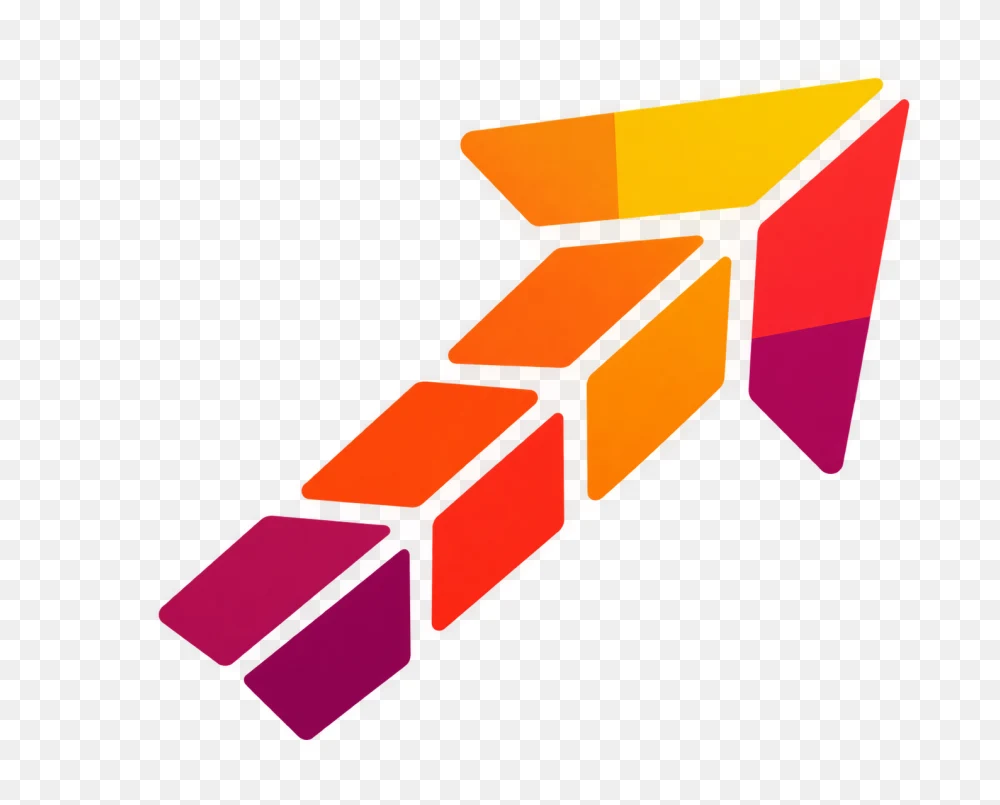 Vibrant Isometric 3D Arrow Transparent PNG  Transparent Background