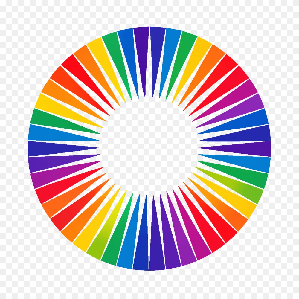 Vibrant Rainbow Color Wheel Transparent PNG  Transparent Background