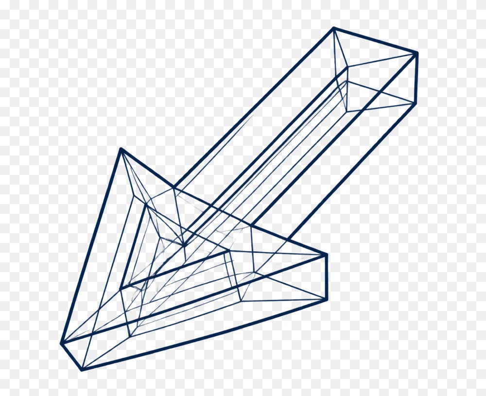 Wireframe Arrow Transparent Background PNG Image  Transparent Background