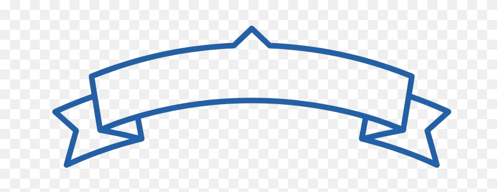 Blue Ribbon Banner Transparent Background PNG  Transparent Background