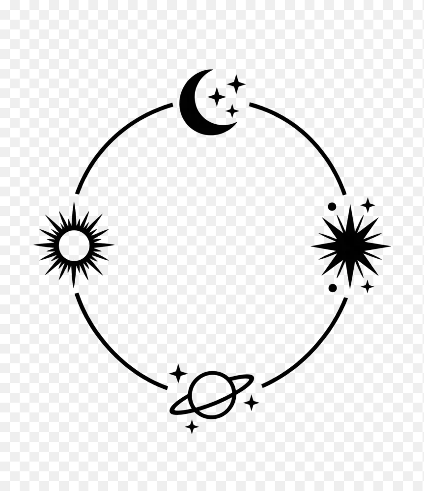 Celestial Circle Vector PNG Transparent Background  Transparent Background