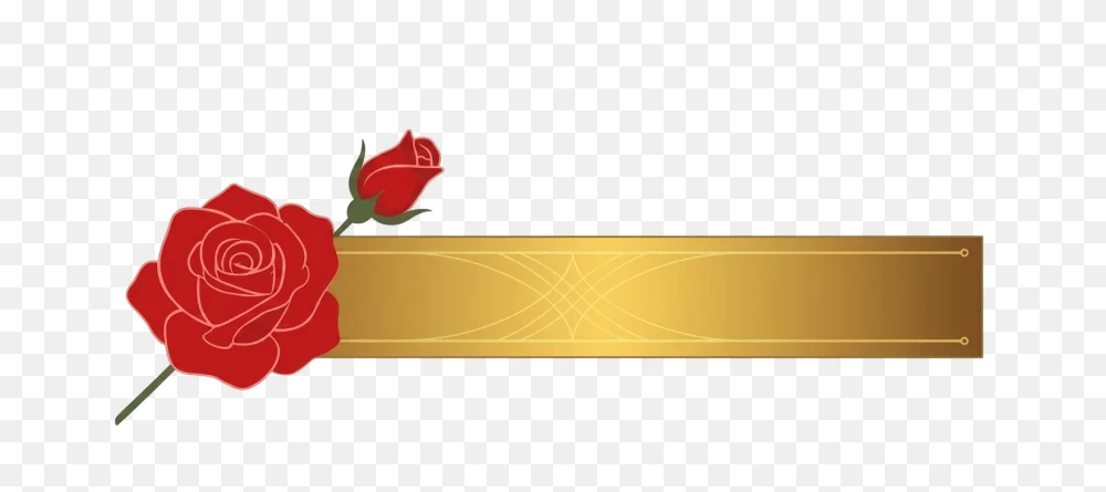 Golden Ribbon Banner Transparent Background PNG  Transparent Background