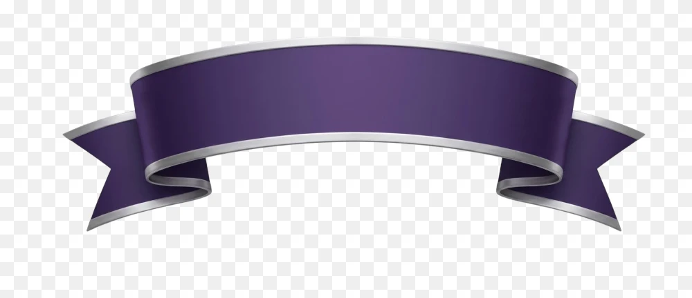Purple Ribbon Banner PNG Transparent Background  Transparent Background