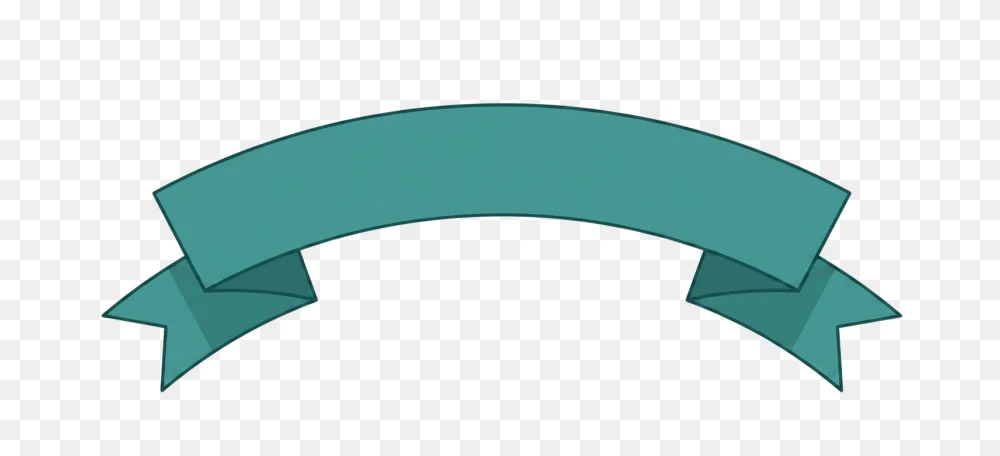 Teal Ribbon Transparent Background PNG Image  Transparent Background