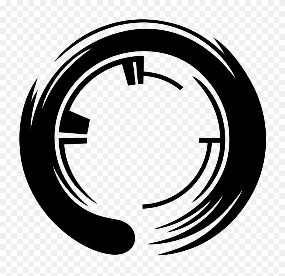 Abstract Black Circle Transparent Background PNG  Transparent Background