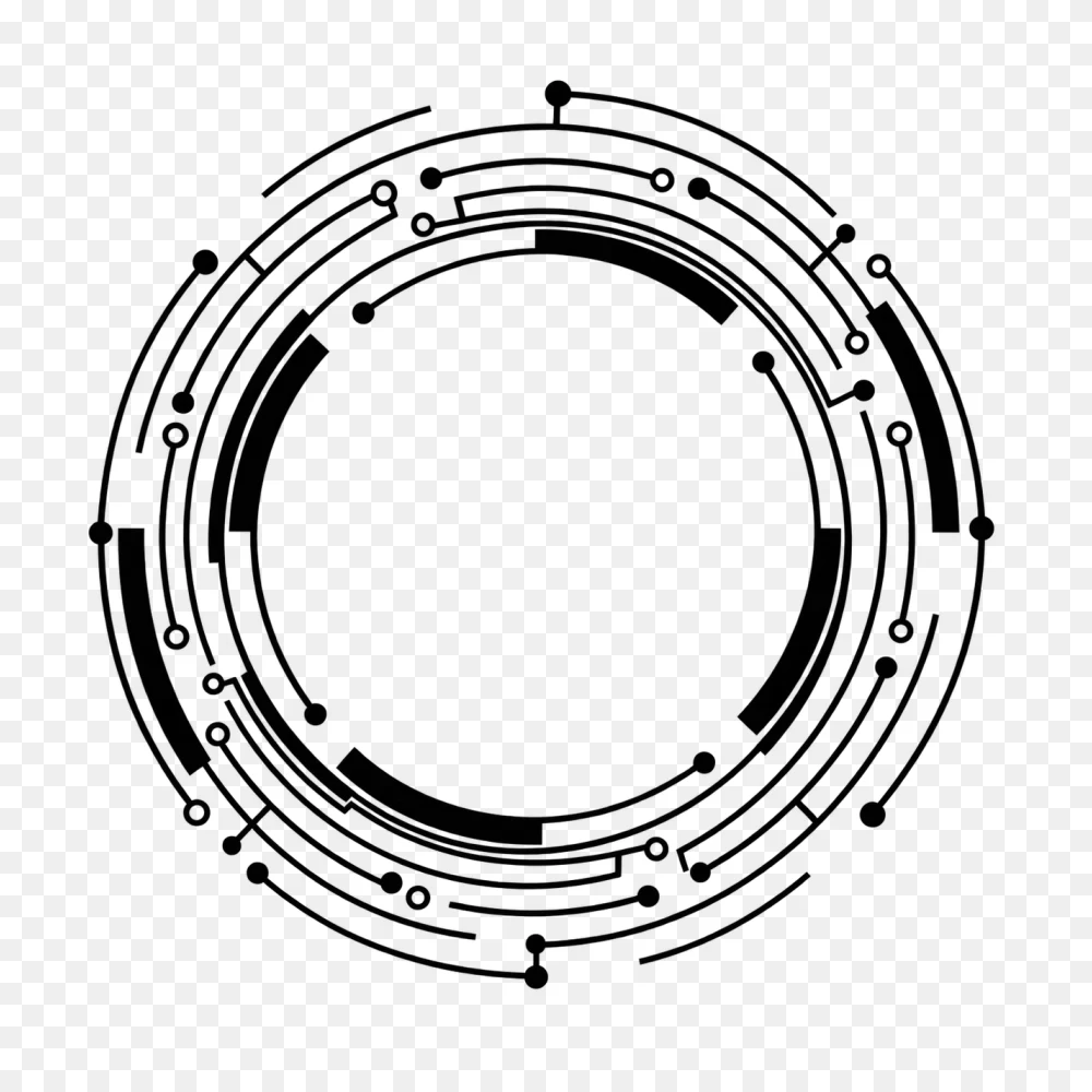 Abstract Technology Circle PNG Transparent Background  Transparent Background