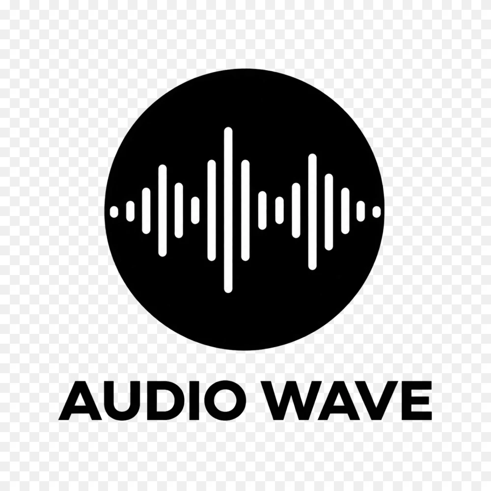 Audio Wave Vector Logo PNG  Transparent Background