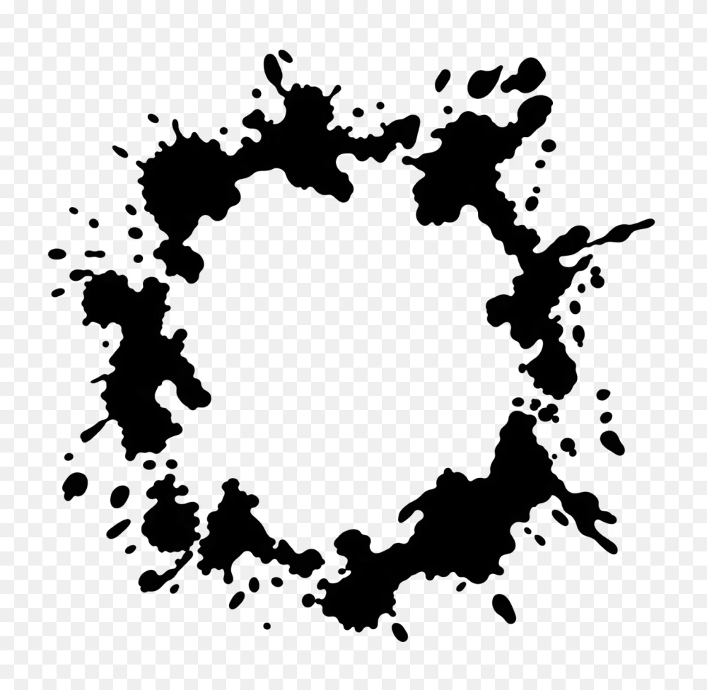 Black Ink Splash PNG Transparent Background  Transparent Background
