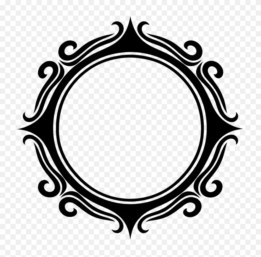 Black Vintage Frame PNG Transparent Background  Transparent Background