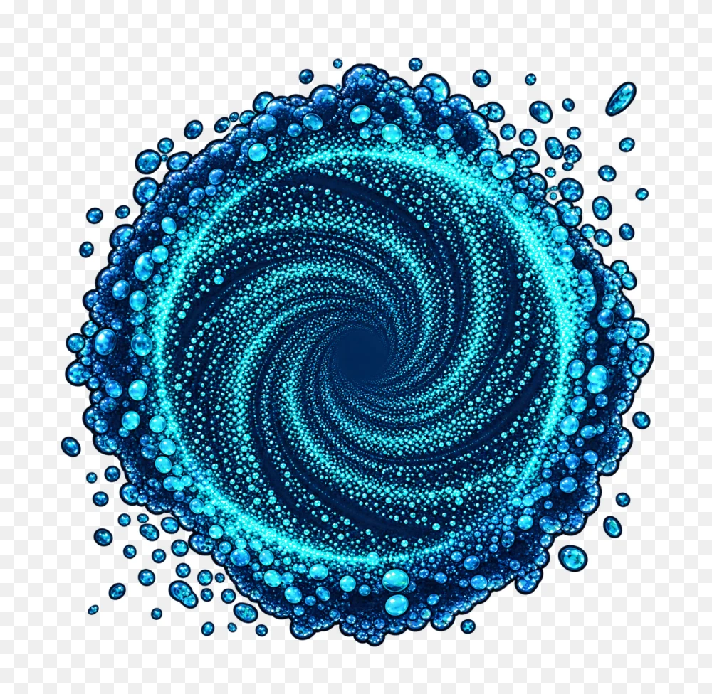 Blue Spiral Vortex Transparent Background PNG  Transparent Background