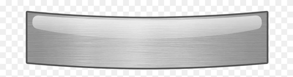 Brushed Metal Curved Banner Transparent PNG  Transparent Background