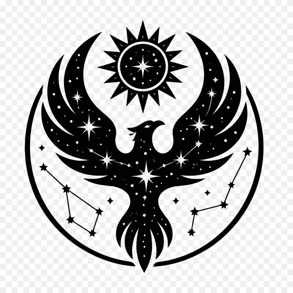 Celestial Phoenix Vector Transparent Background PNG  Transparent Background