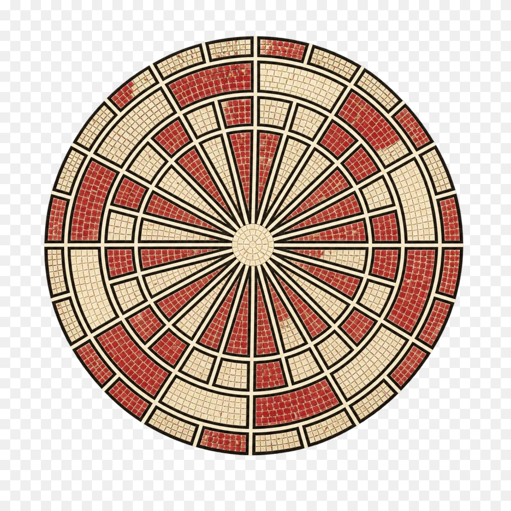 Circular Mosaic Dartboard Transparent PNG  Transparent Background