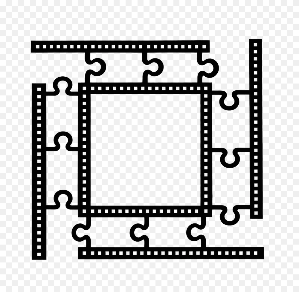 Film Strip Jigsaw Puzzle Transparent Background PNG Transparent Background